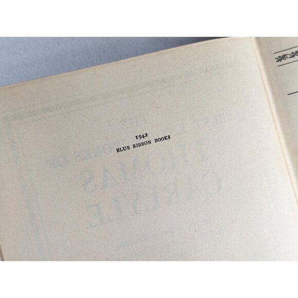 1942 Thomas Carlyle Best Known Works, green leather bound soft cover Halycon - Picture 4 of 8